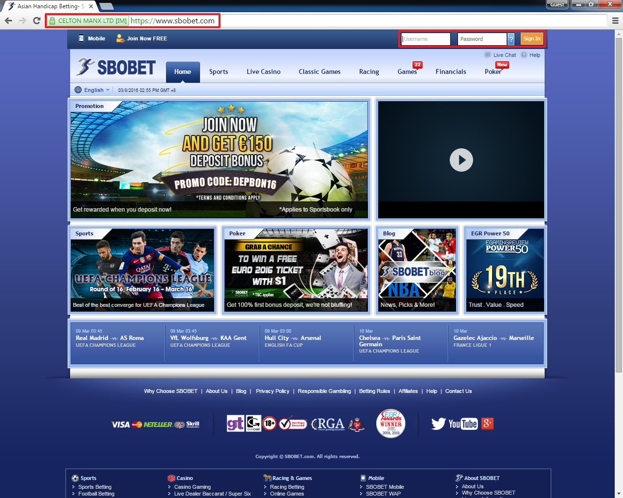 gambling sbobet